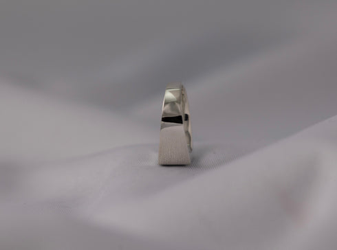 Seal stand cut square ring - 印台スクエアーカットリング FR006