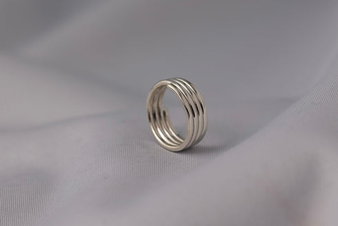 Round quadruple ring - 四連リング FR010