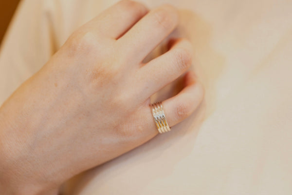 Round quadruple ring - 四連リング FR010