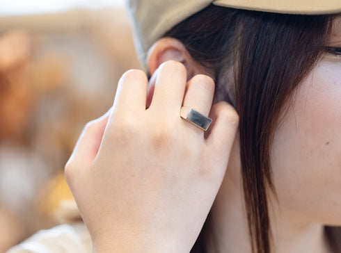 seal stand flat ring -印台フラットリング RF004