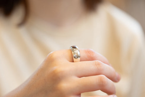 voluminous big high dome ring -ボリュームネスハイ甲丸リング FR002