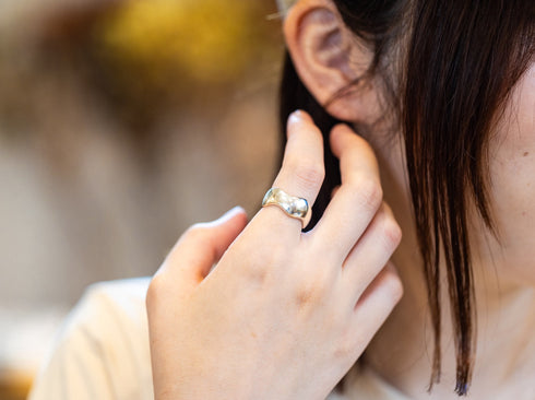 voluminous high dome wave ring -ボリュームネスウェーブリング FR009