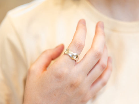 voluminous high dome wave ring -ボリュームネスウェーブリング FR009