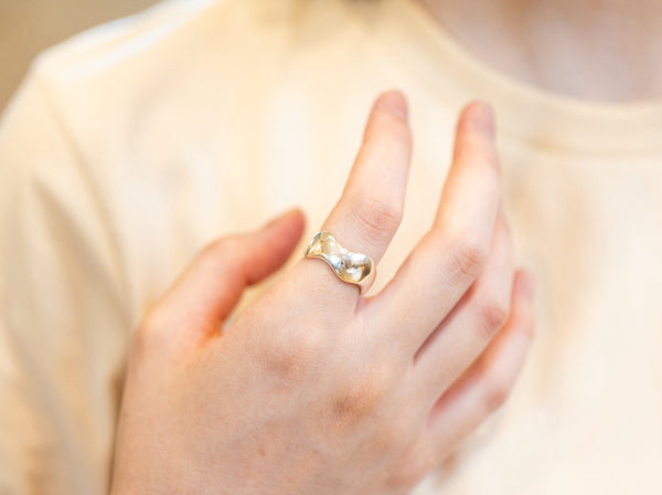 voluminous high dome wave ring -ボリュームネスウェーブリング FR009