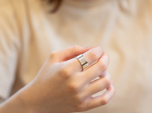 voluminous flat ring -ボリュームネス平打ちリング NO.005