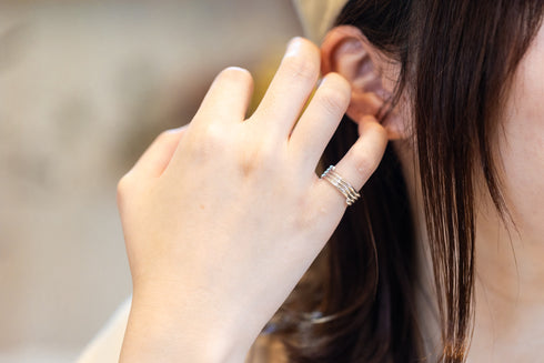 Round quadruple ring - 四連リング FR010