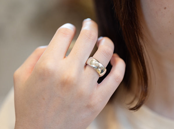 voluminous high dome ring -ボリュームネス甲丸リング FR001